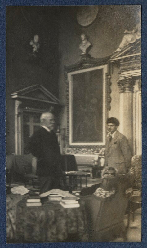 Harold lee dillon, 17th viscount dillon; mark gertler and an unknown woman npg ax141736