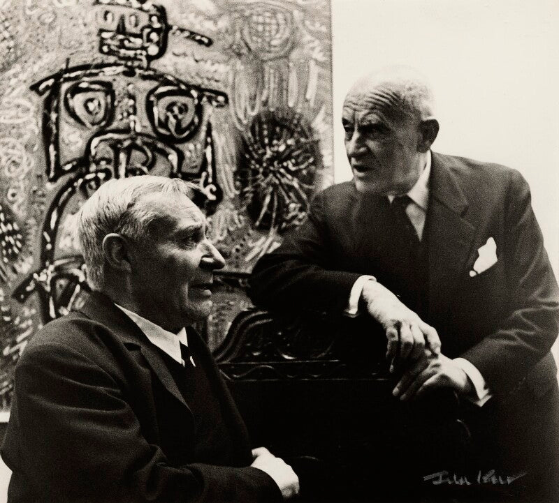 André masson with an unknown man npg x132570