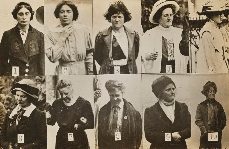 'surveillance photograph of militant suffragettes' npg x132846