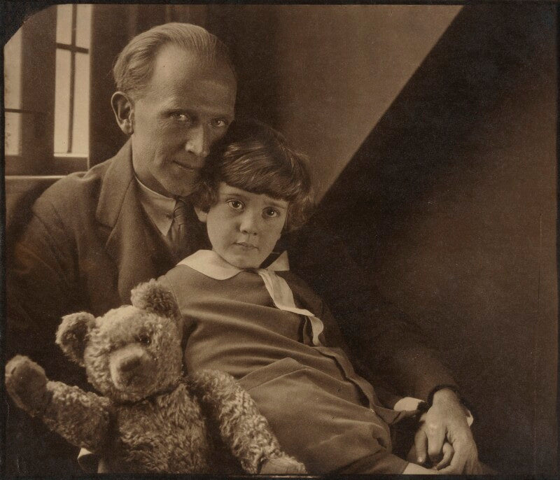 A.a. milne; christopher robin milne npg p715