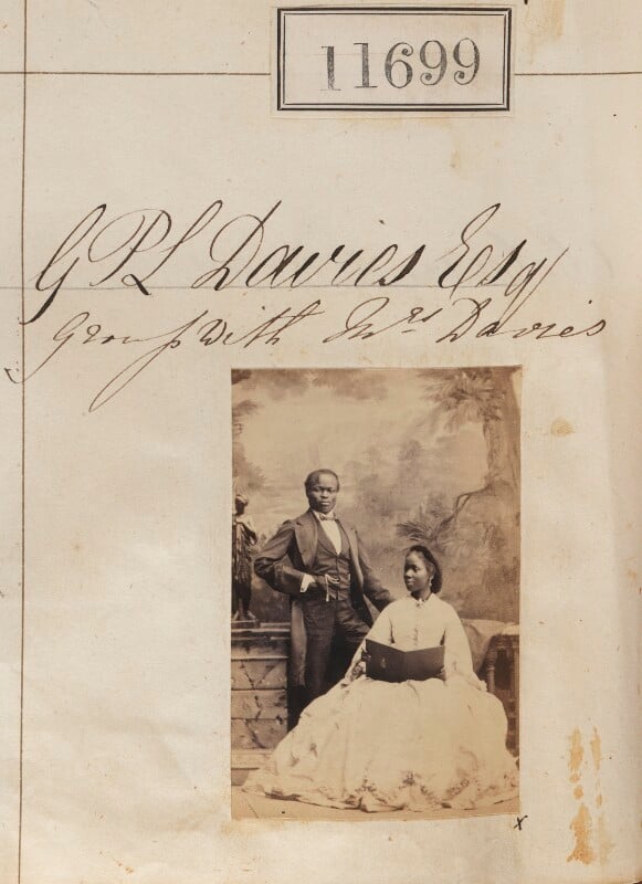 James pinson labulo davies; aina (sarah forbes bonetta (later davies)) npg ax61382
