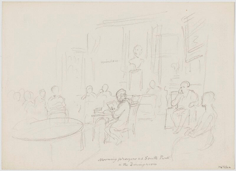 Sketch of george scharf's bedroom npg d6722a