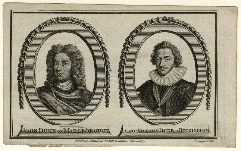 John churchill, 1st duke of marlborough; george villiers, 1st duke of buckingham npg d16641