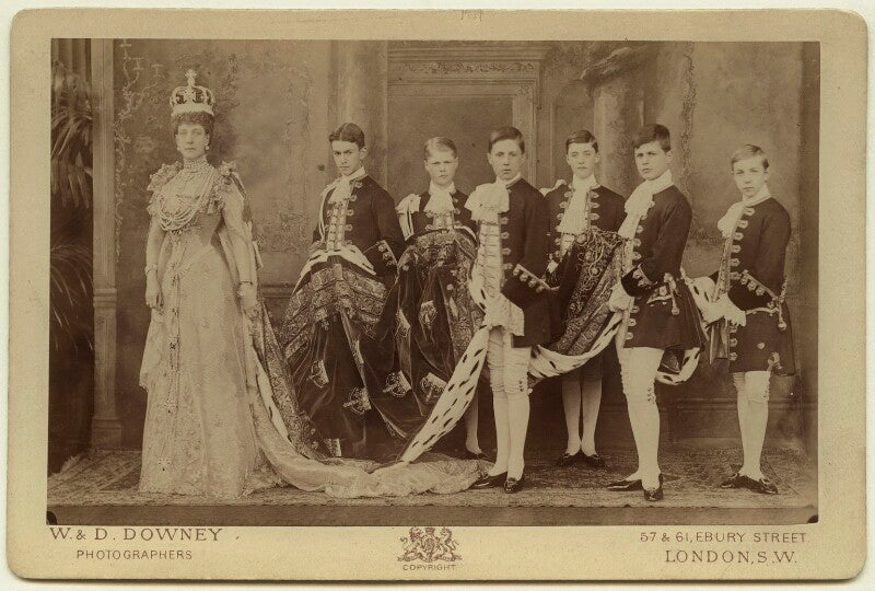 Alexandra of denmark with her coronation pages npg x33258