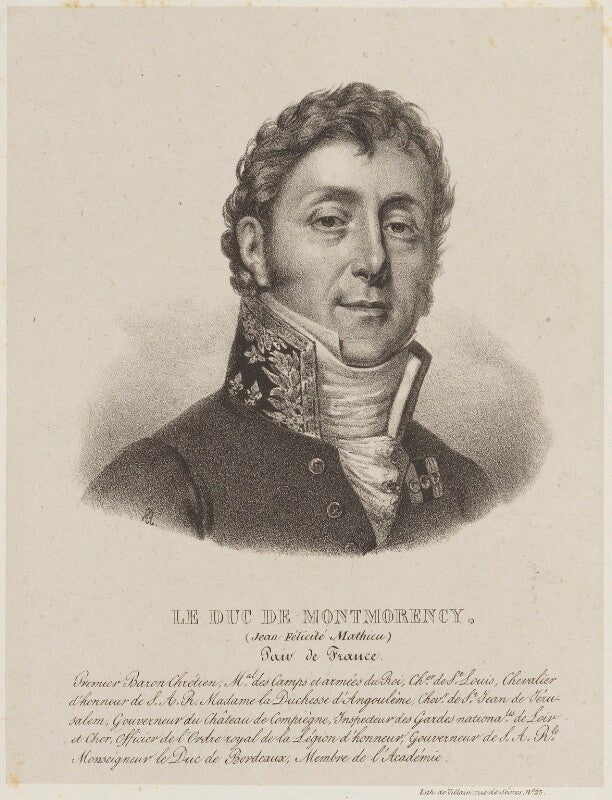 Mathieu jean félicité, duc de montmorency npg d15368
