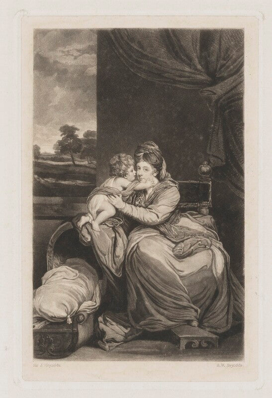 Elizabeth lamb (née milbanke), viscountess melbourne with peniston lamb as a child npg d38358