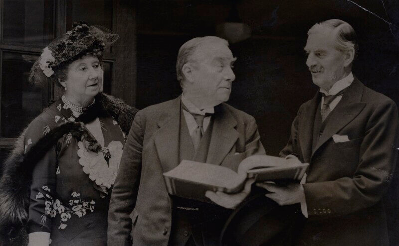 Lucy (née ridsdale), countess baldwin; neville chamberlain; stanley baldwin npg x184165