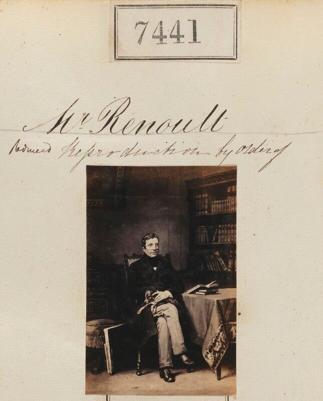 'reproduction by order of mr renoult' npg ax57344