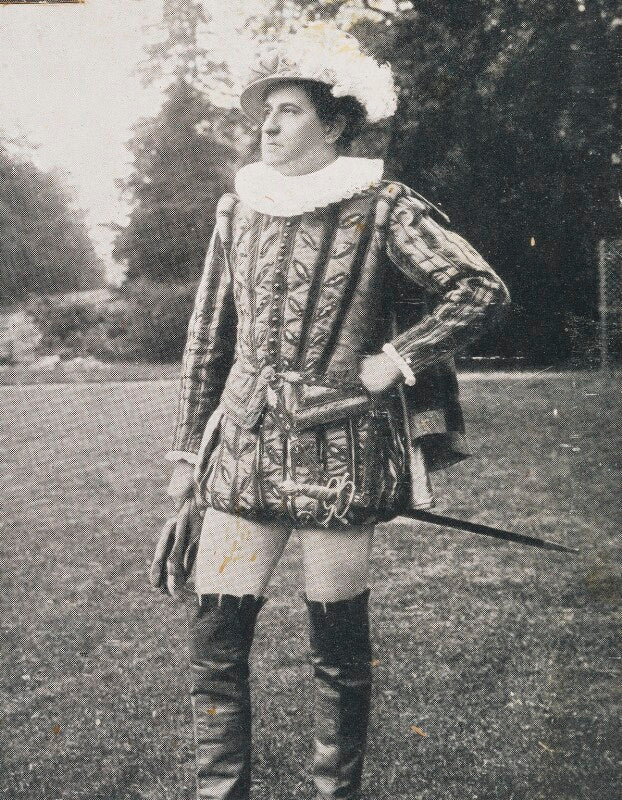 H. brown as ambrose dudley, 3rd earl of warwick at the warwick pageant npg p1700(85d)