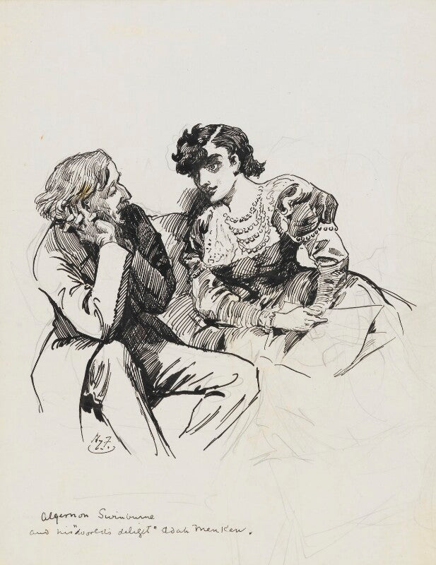 Algernon charles swinburne; adah isaacs menken npg 6251(60)