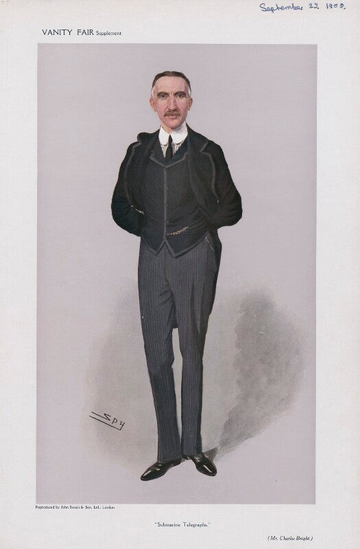 Sir charles bright ('men of the day. no. 1137. "submarine telegraphs"') npg d45451