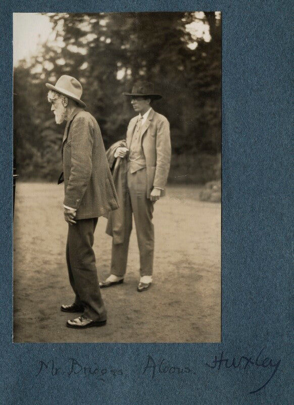 Robert bridges; aldous huxley npg ax142579