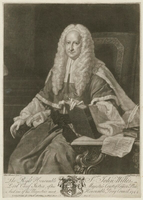 Sir john willes npg d37074