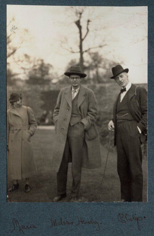 Maria huxley (née nys); aldous huxley; philip edward morrell npg ax143971