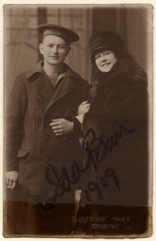 Ida barr (maud barlow) and an unknown man npg ax160066