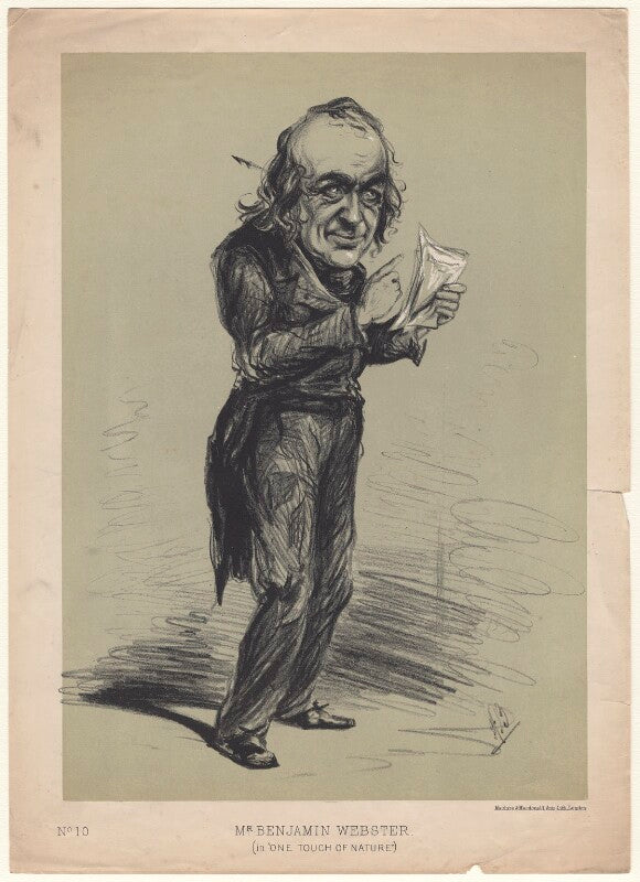 Benjamin nottingham webster as penn holder in 'one touch of nature' npg d4717