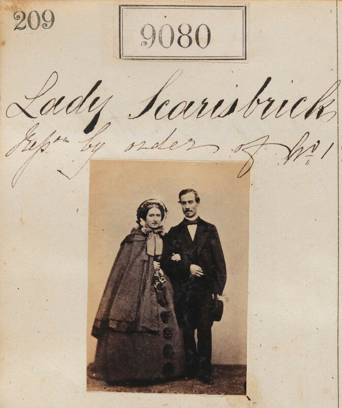 'reproduction by order of lady scarisbrick' (two unknown sitters) npg ax58902