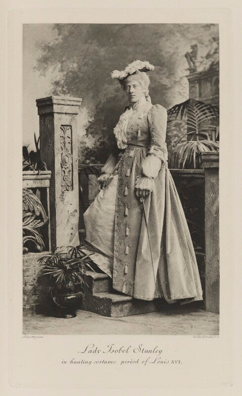 Lady isobel constance mary gathorne hardy (née stanley) in hunting costume, period of louis xvi npg ax41107