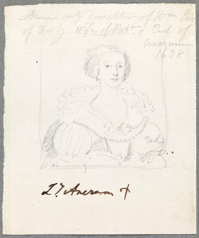 Anne ker (née stanley), countess of ancram npg d23092