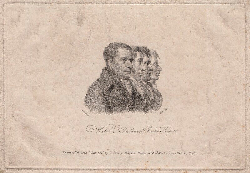 James watson; arthur thistlewood; thomas preston; john hooper npg d18602