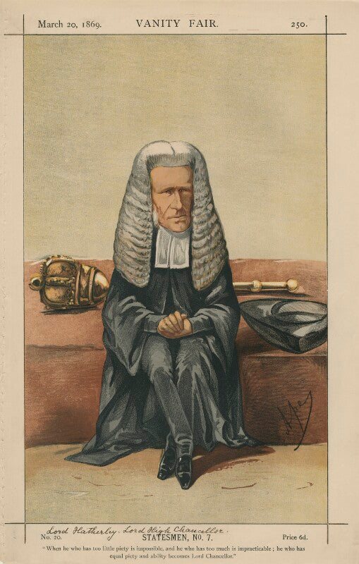 William page wood, baron hatherley ('statesmen, no.7.') npg d43371