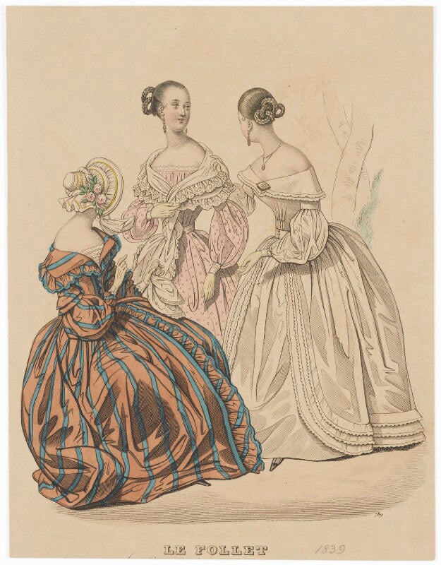 Carriage or visiting costume, october 1839 npg d47765
