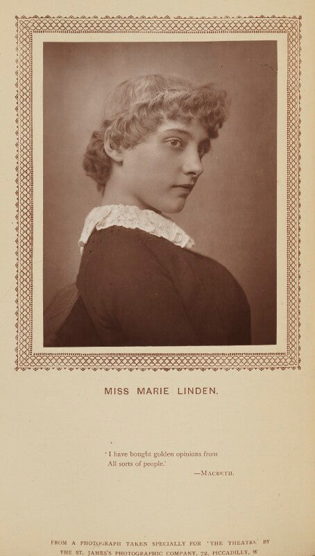 Marie linden (agnes mary lavinia clinton) npg ax9275