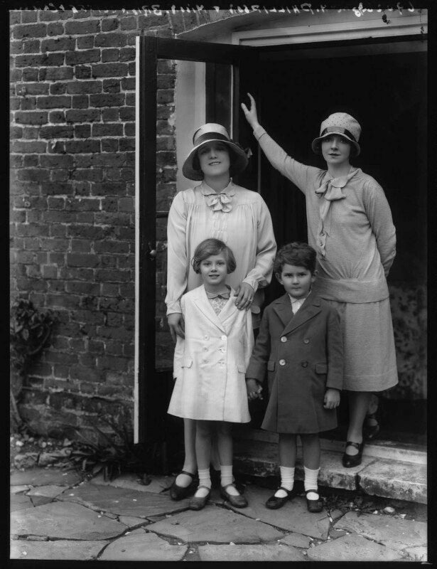 Mabel russell (mrs hilton philipson); anne philipson; nellie briercliffe with her son, john thirlwall philipson npg x124277