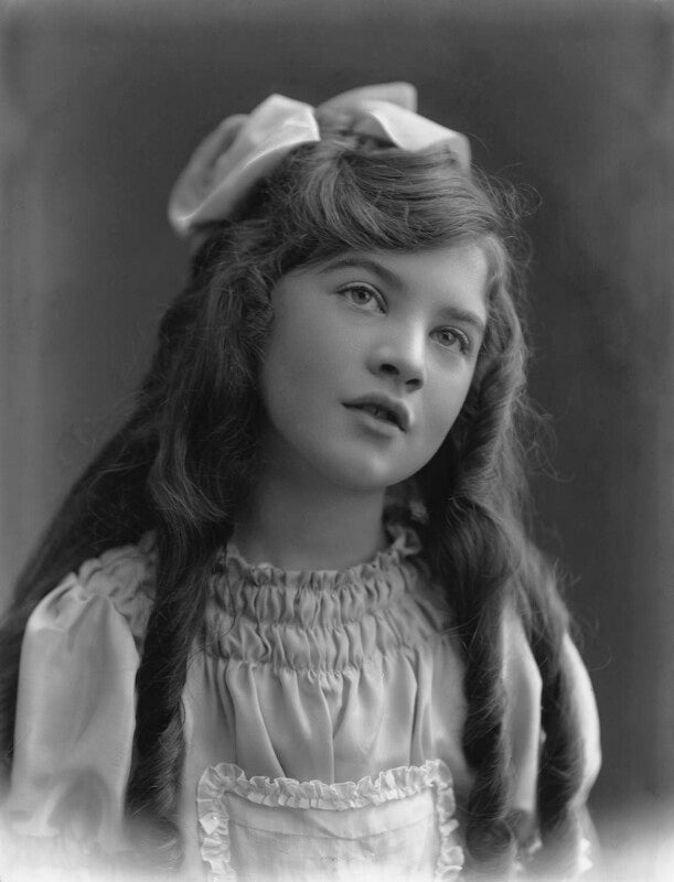 Estelle dudley as alice in 'alice in wonderland' npg x34655