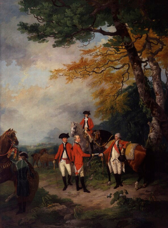 Sir john irwin, kb, reviewing troops in dublin npg 682