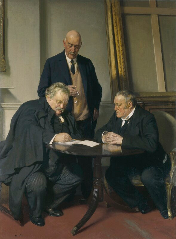 Conversation piece (g.k. chesterton; maurice baring; hilaire belloc) npg 3654