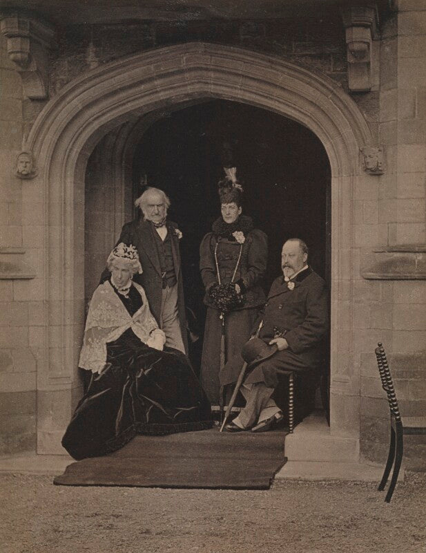Catherine gladstone (née glynne); william ewart gladstone; queen alexandra; king edward vii npg x26082