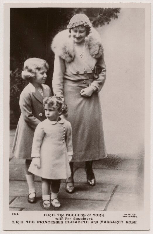 'h.r.h. the duchess of york with her daughters t.r.h. the princesses elizabeth and margaret rose' npg x193132