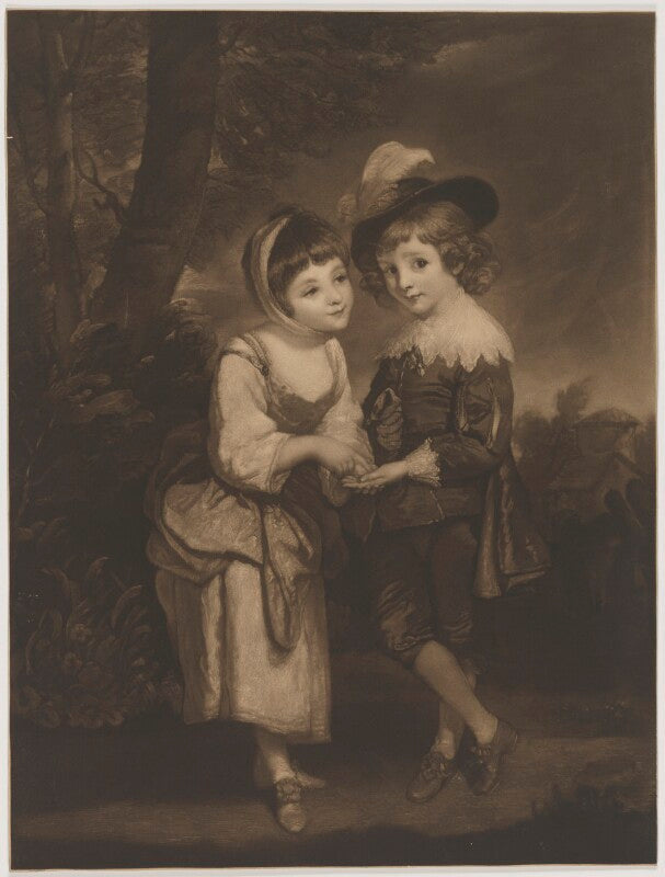 'the young fortune teller' (charlotte nares (née spencer); lord henry john spencer) npg d42021