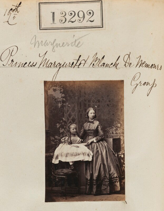 Princess blanche d'orléans; princess marguerite adelaide d'orleans npg ax62925