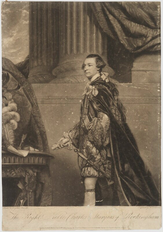 Charles watson wentworth, 2nd marquess of rockingham npg d39826