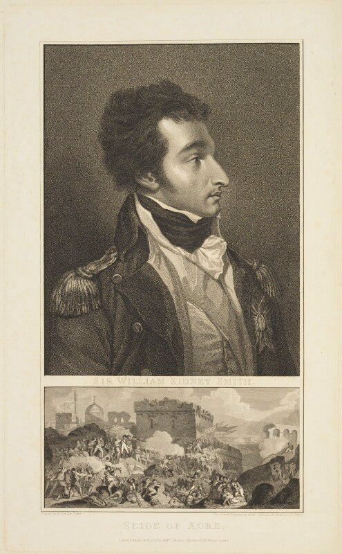 Sir sidney smith with 'seige of acre' npg d19131