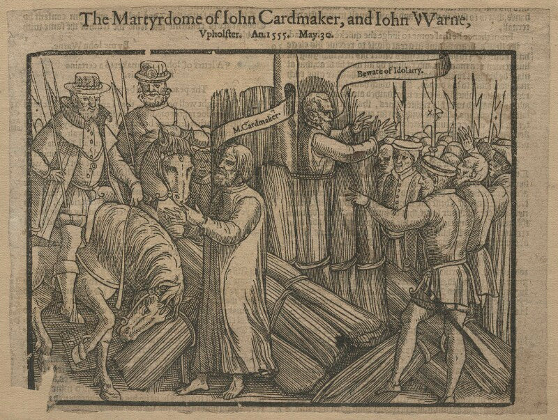 The martyrdome of john cardmaker and john warne (john cardmaker; john warne (warren)) npg d21250