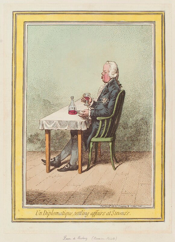 Count haslang ('un diplomatique, settling affairs at stevens's') npg d12618