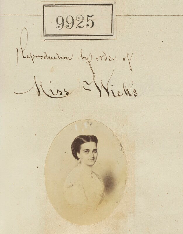 'reproduction by order of miss wicks' npg ax59643