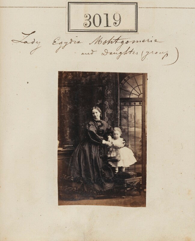 Egidia (née montgomerie), lady rendlesham with an unknown girl npg ax52422