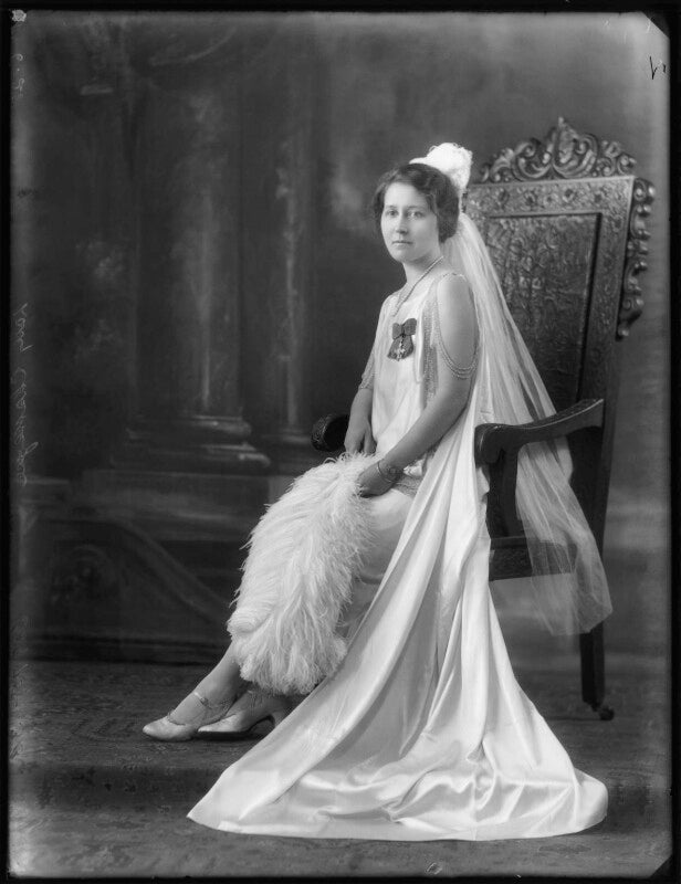 Lady gladys mary chatterjee (née broughton) npg x123394