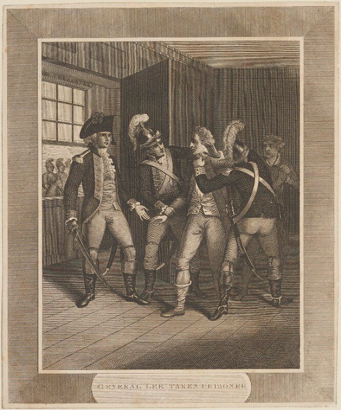 'general lee taken prisoner' (charles lee) npg d14654