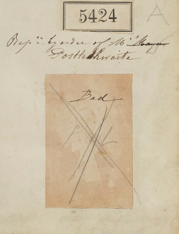 'reproduced by order of mr postlethwaite' npg ax55384