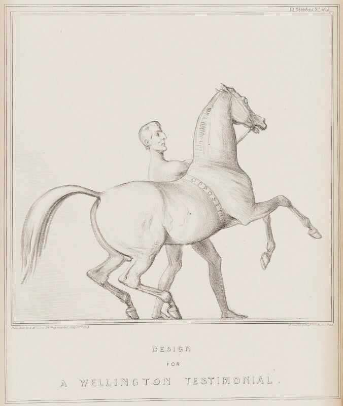 Design for a wellington testimonial (arthur wellesley, 1st duke of wellington) npg d41539