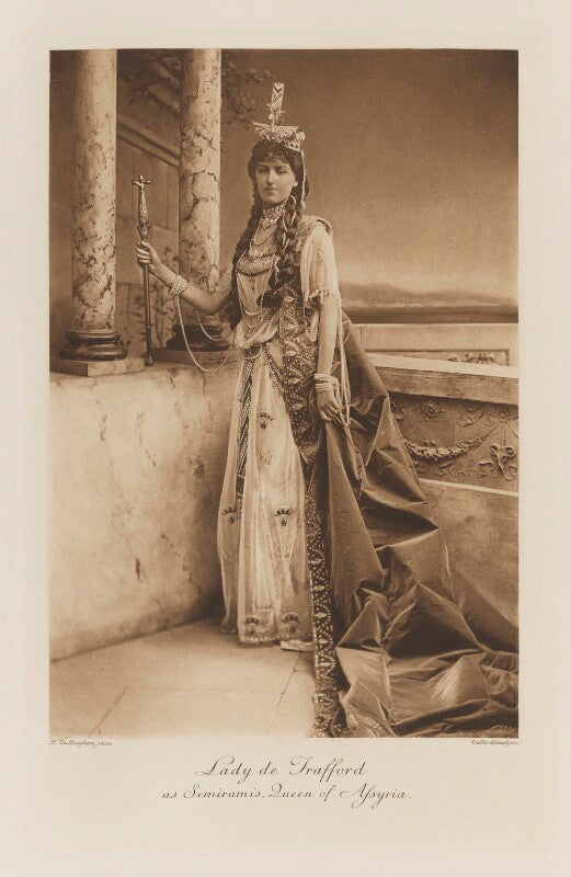 Violet alice maud (née franklin), lady de trafford as semiramis, queen of assyria npg ax41261