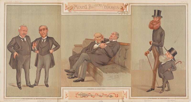 "mixed political wares: methodical & methodist, babble and bluster and faithful & faddist" npg d44623