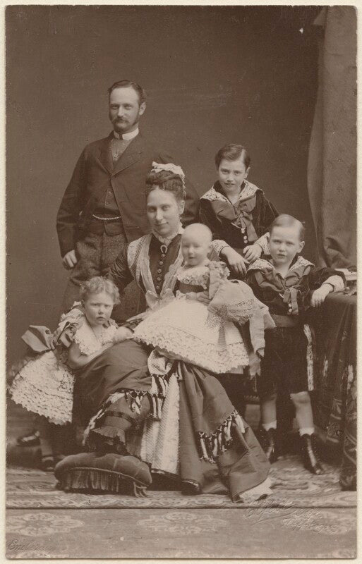 Frederick viii, king of denmark with his family npg x74398