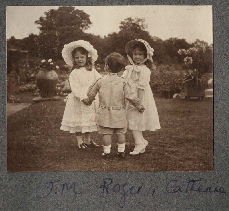 Julian vinogradoff (née morrell); john frederic roger peel; catherine emma eastwood (née peel) npg ax140250