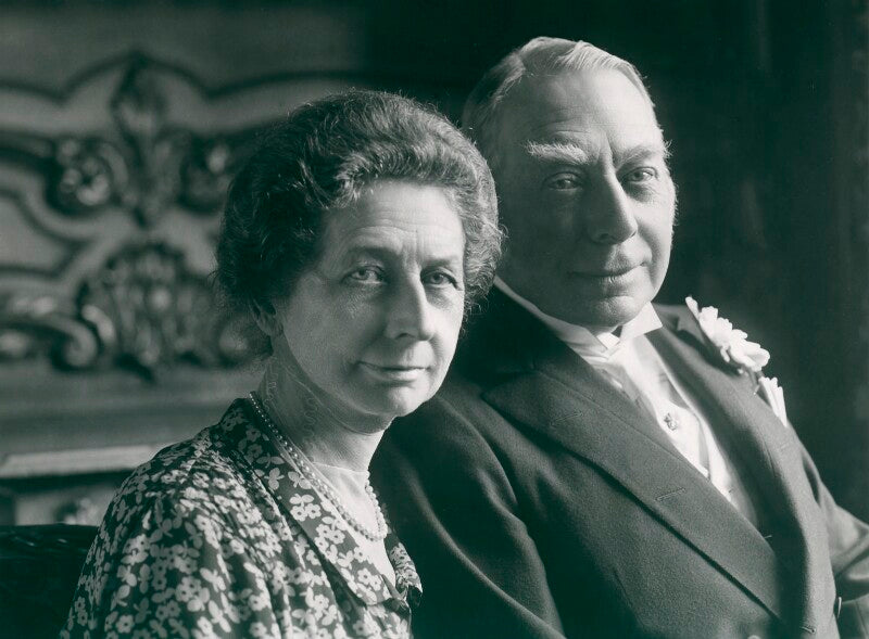 Grace cecile lowther (née gordon), countess of lonsdale; hugh cecil lowther, 5th earl of lonsdale npg x85189